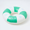 SUNNYLiFE White And Green Color Inflatable Pool Ring De Playa Esmeralda - S3LBPRDA