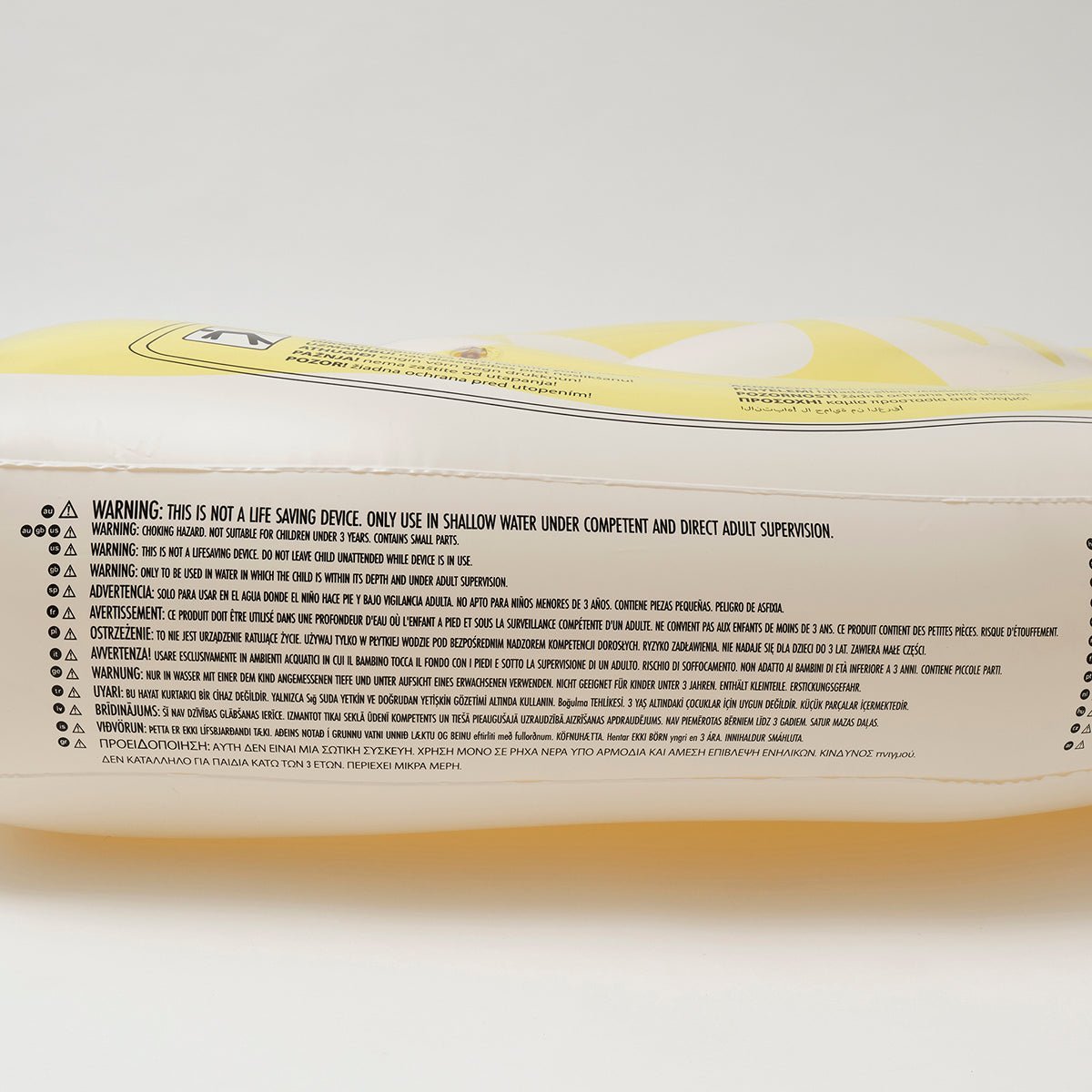 SUNNYLiFE Yellow Color Inflatable Luxe Lie-On Float Limon - S3LLIELI