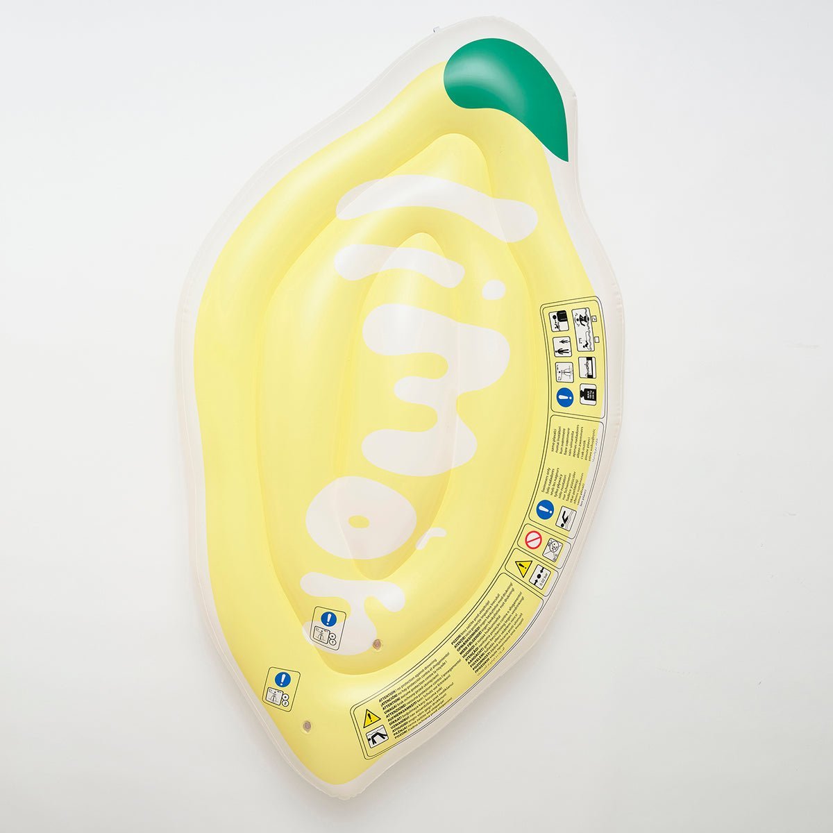 SUNNYLiFE Yellow Color Inflatable Luxe Lie-On Float Limon - S3LLIELI