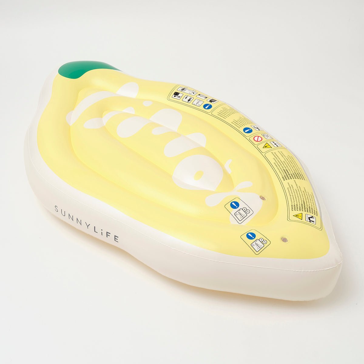 SUNNYLiFE Yellow Color Inflatable Luxe Lie-On Float Limon - S3LLIELI