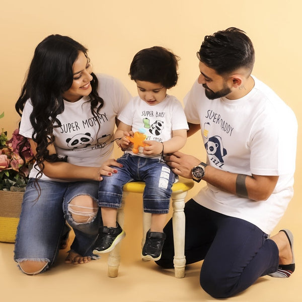 Family t shirts set of sale 3 online india