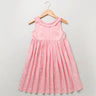 Sweetlime by AS Cotton Floral Printed A Line Dress - Baby Pink - SLG-DRESS-305-3-4Years