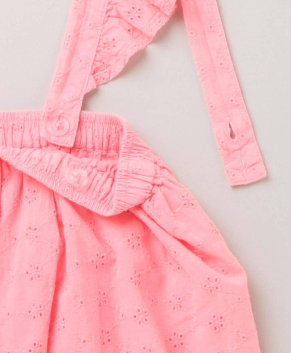 Sweetlime by As Embellished Dungaree Skirt - Neon Pink - SLG-Skirt-266-9M-12M