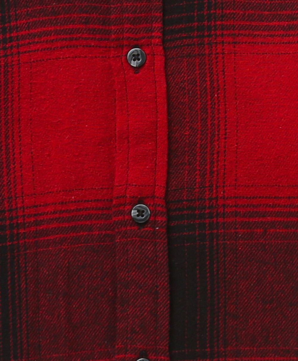 Sweetlime By As Red & Black Checks Cotton Flannel Hoodie Long Sleeve Shirt - SLB-Shirt-01011_9-12M