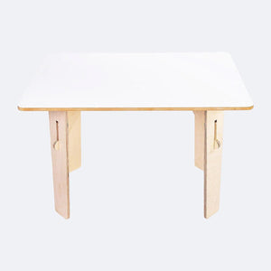 SWEN Wooden Straight Table AMBER - AMBER