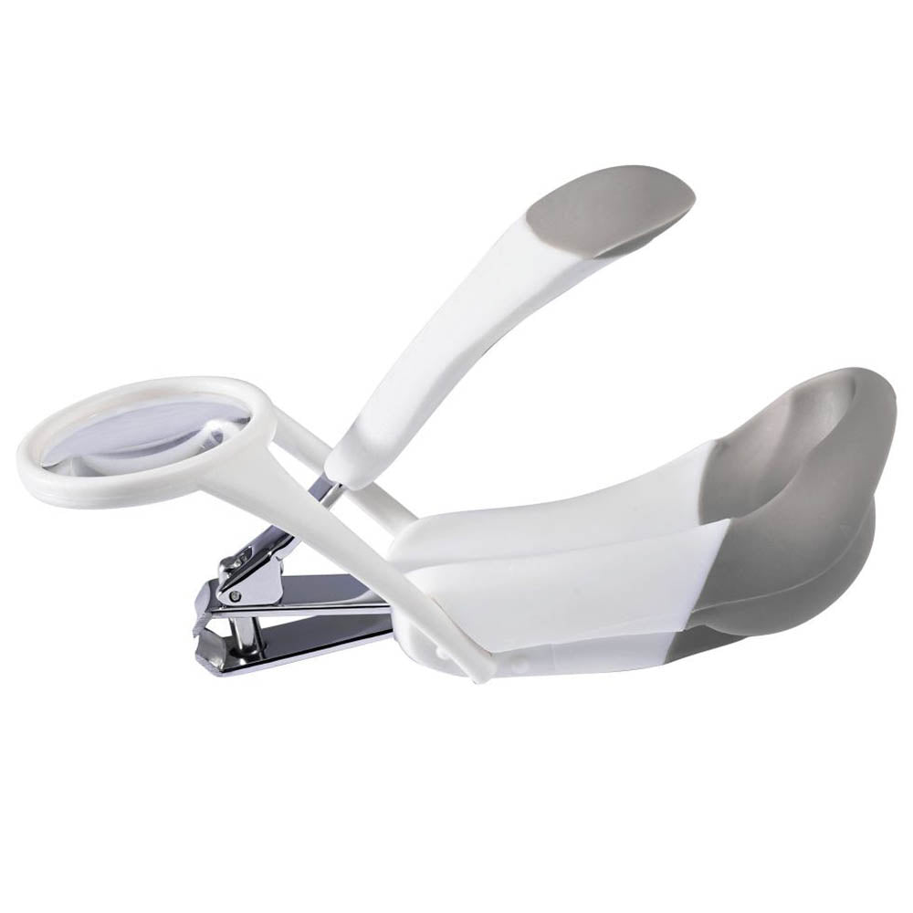 The First Years Nail Clipper W/ Magnifier Health Care - White & Grey - Y7064