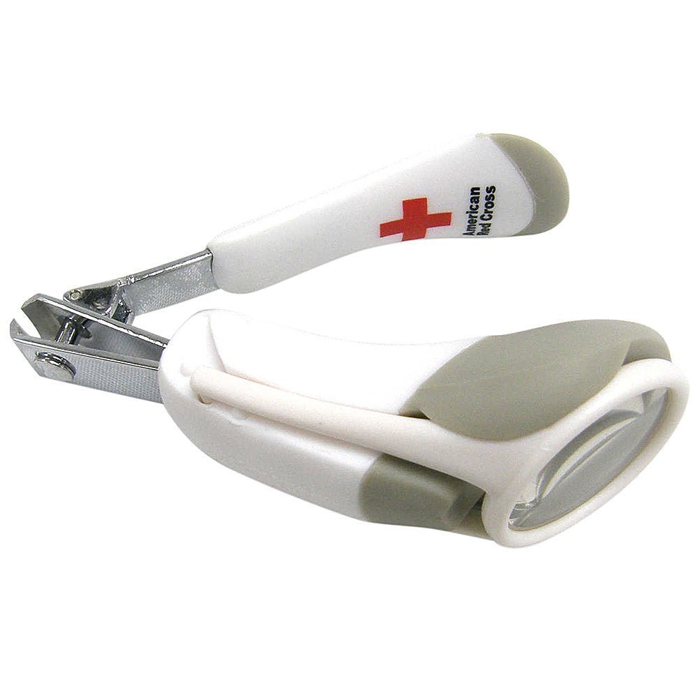 The First Years Nail Clipper W/ Magnifier Health Care - White & Grey - Y7064