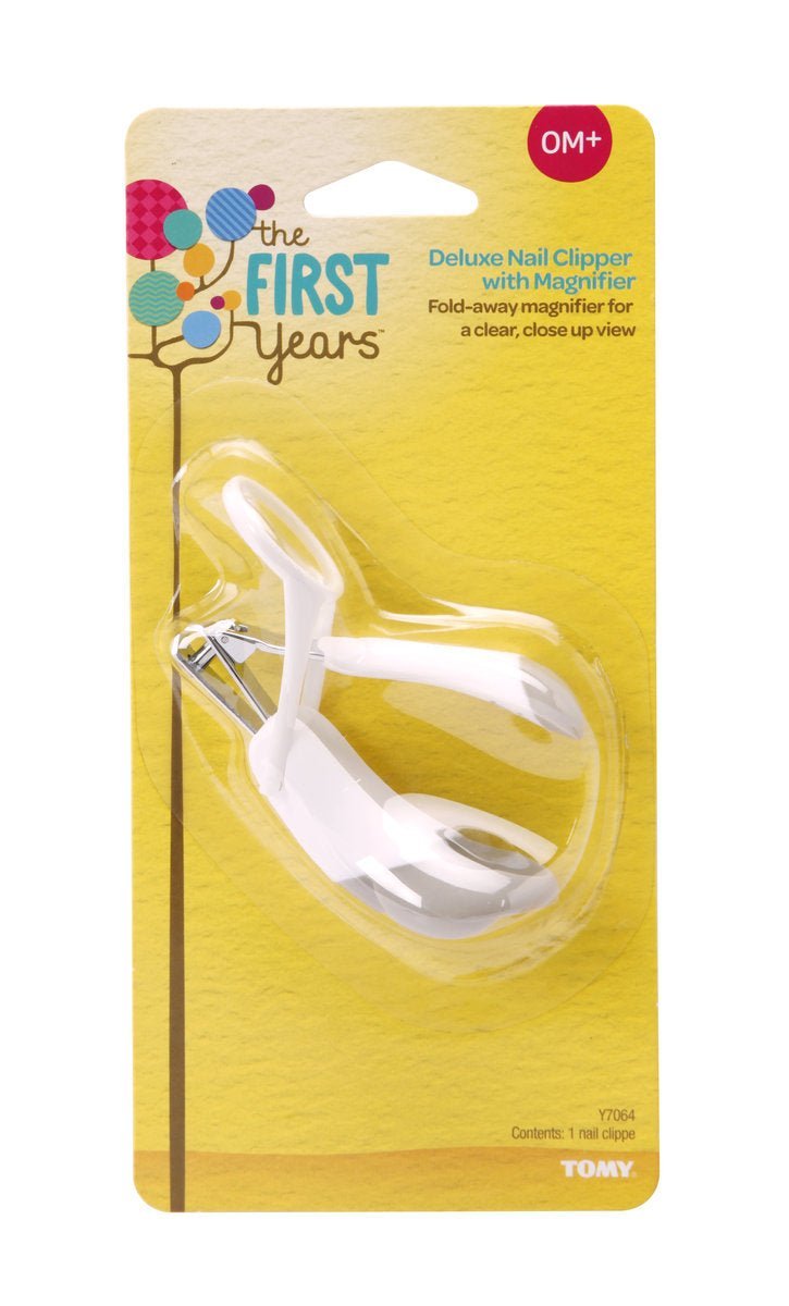 The First Years Nail Clipper W/ Magnifier Health Care - White & Grey - Y7064