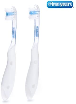 The First Years Toddler Toothbrush Pk-2 Toothbrush - White - Y7066