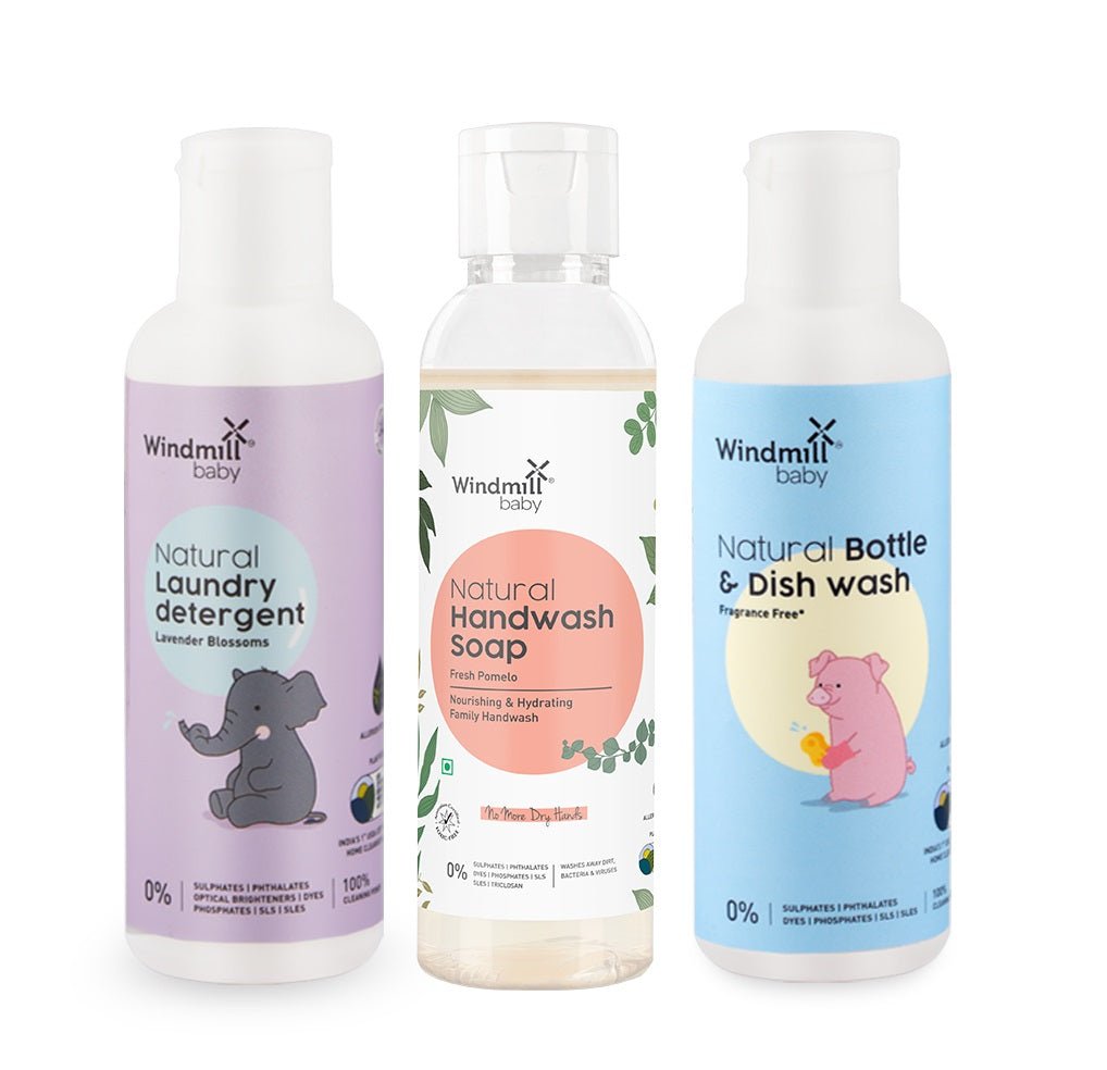 Windmill Baby Natural Cleaning Travel Pack- 300ml - WMB016