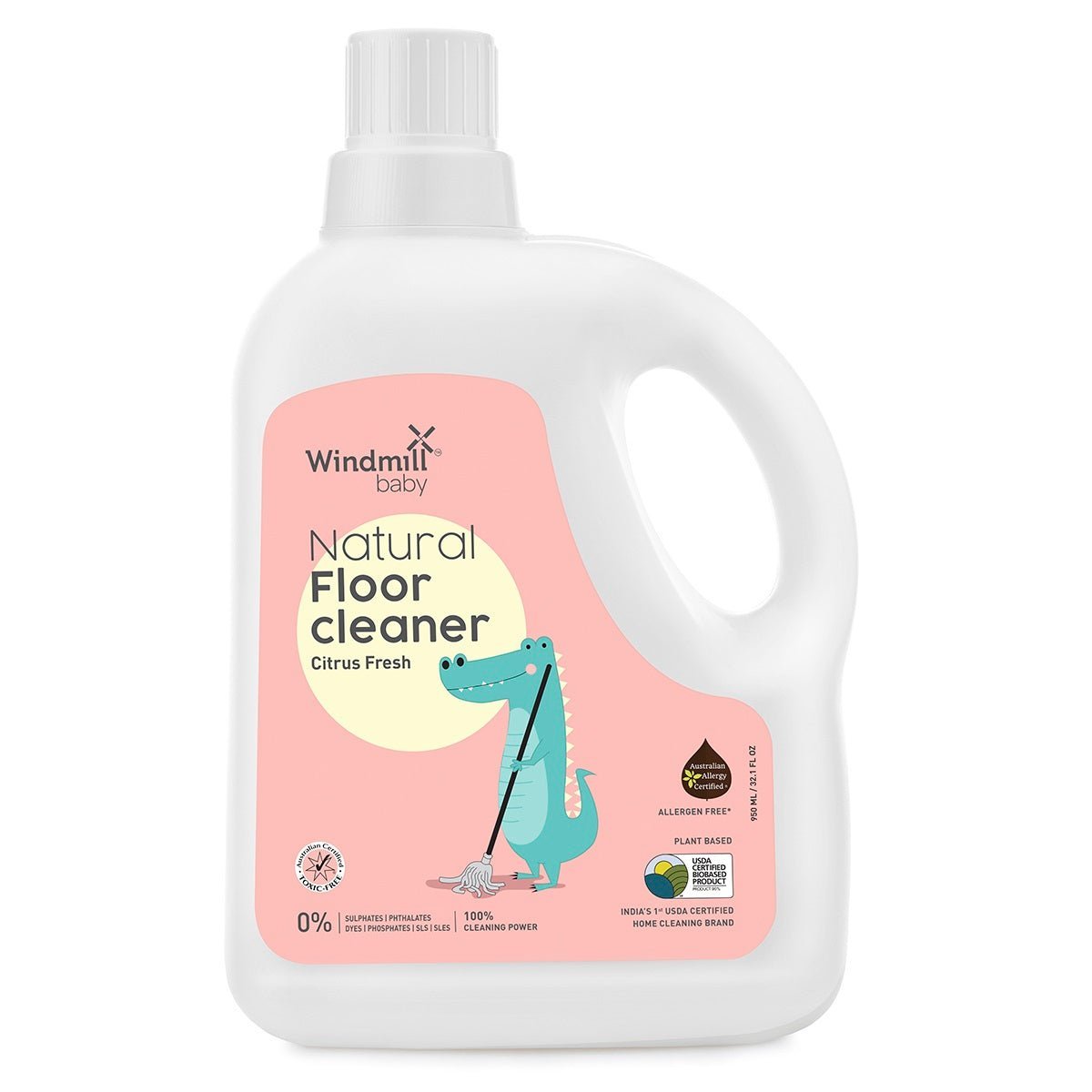 Windmill Baby Natural Floor Cleaner Citrus Fresh- 950 ml - WMB03