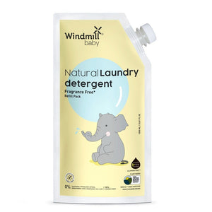 Windmill Baby Natural Laundry Detergent Fragrance Free Refill Pack- 1000 ml - WMB015