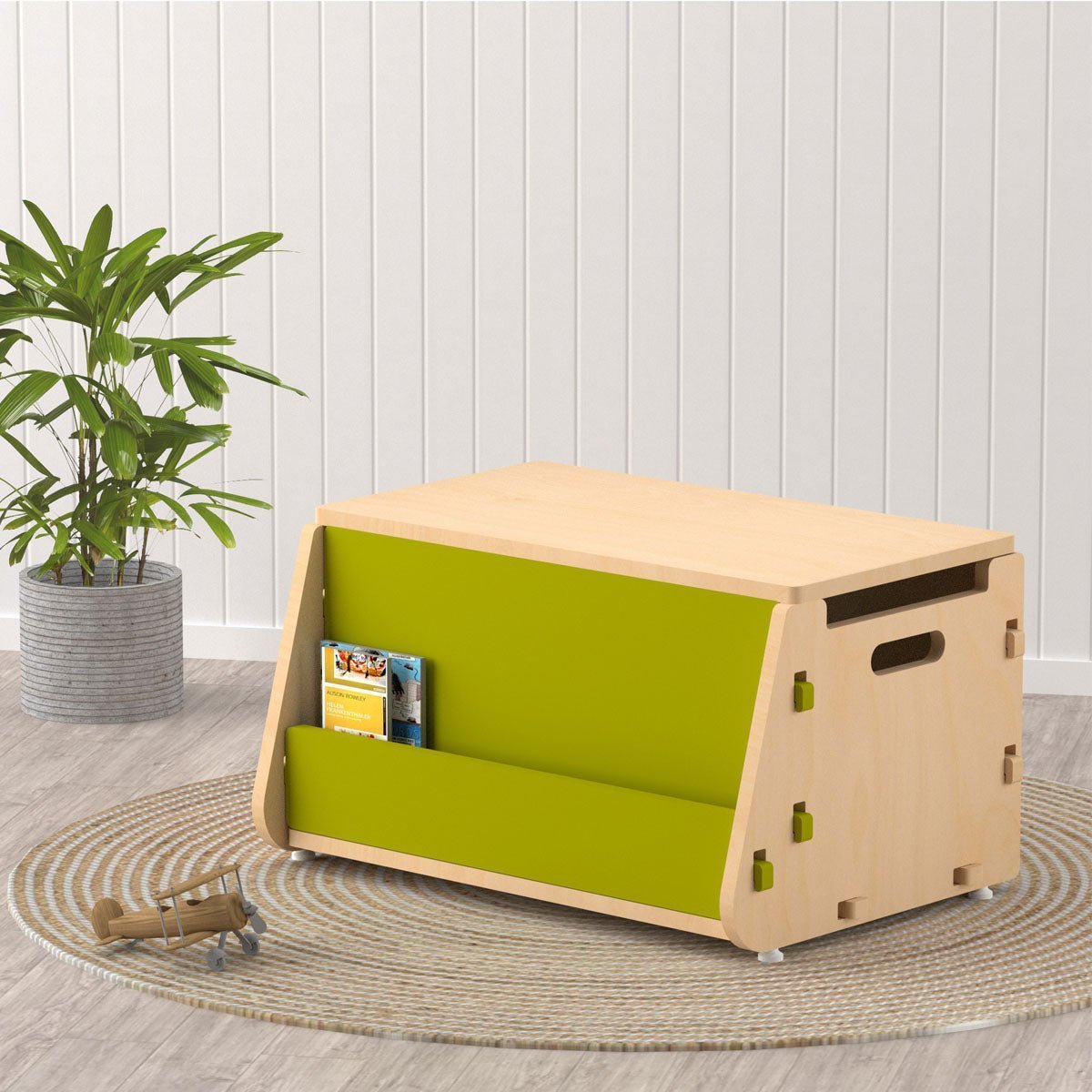 X&Y Aqua Plum Toy Chest - Green - FG190918G