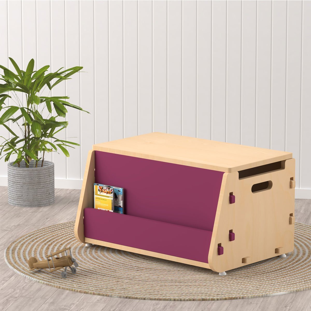 X&Y Aqua Plum Toy Chest - Pink - FG190918P