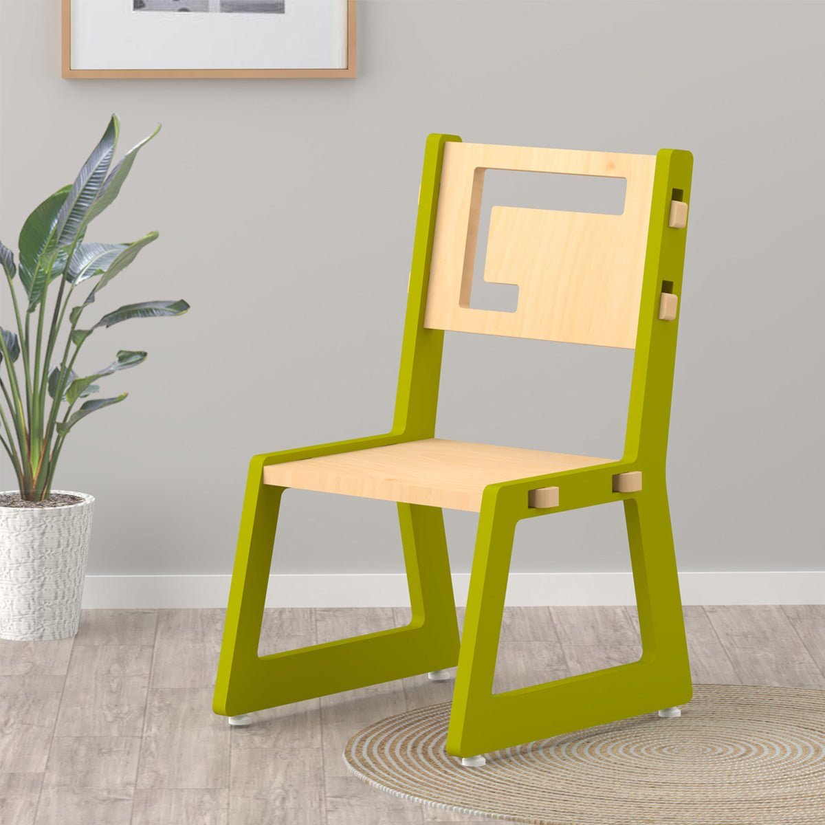 X&Y Blue Apple Chair - Green - FG100918G