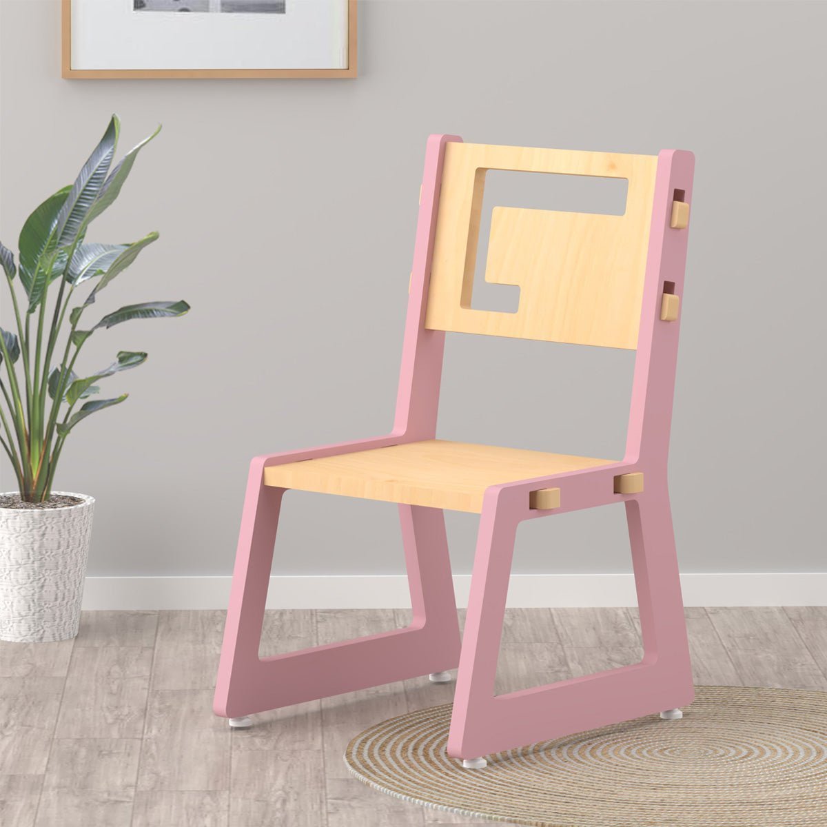X&Y Blue Apple Chair - Pink - FG100918P