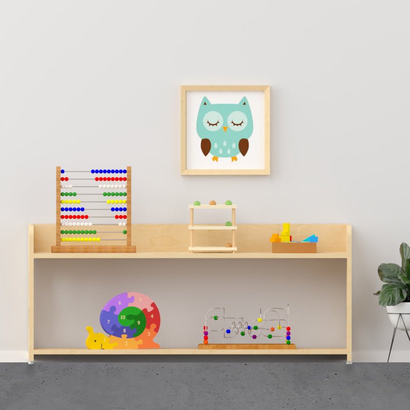 X&Y Cream Strawberry Montessori Toddler Low Shelf - FG420918W