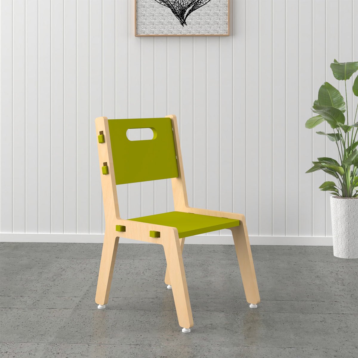 X&Y Grey Guava Chair - Green - FG090918G