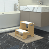 X&Y Maroon Apricot Step Stool - White - FG330918W