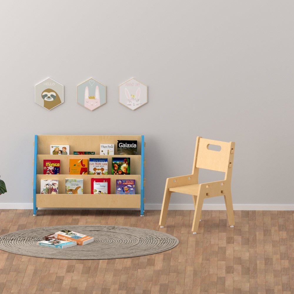 X&Y Ochre Olive Book Rack Blue | L - FG340918B