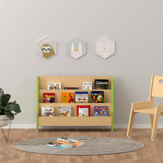 X&Y Ochre Olive Book Rack - Green | L - FG340918G