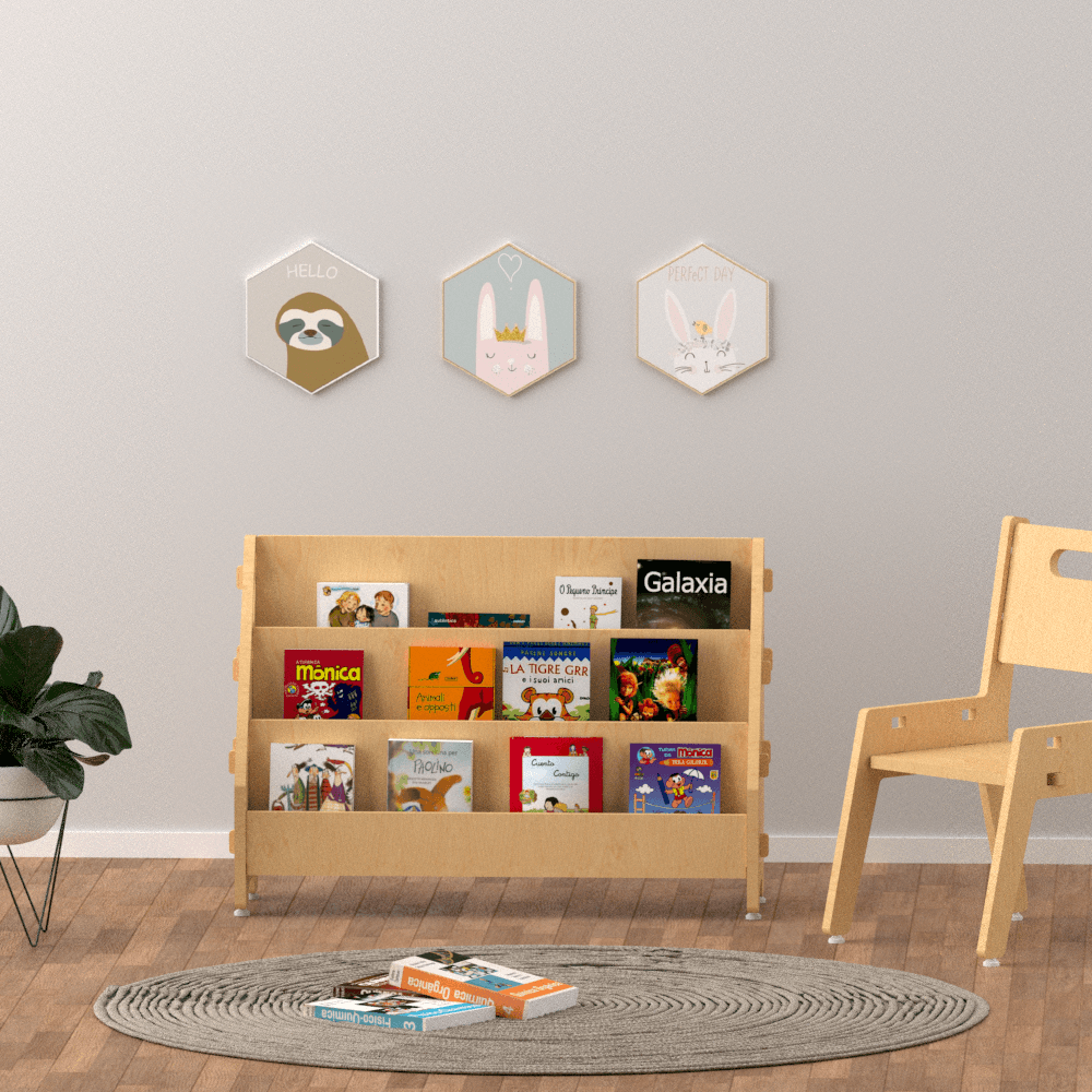 X&Y Ochre Olive Book Rack - Natural | L - FG340918N