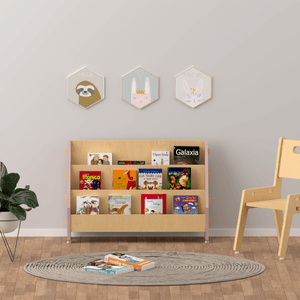 X&Y Ochre Olive Book Rack - Pink | L - FG340918P