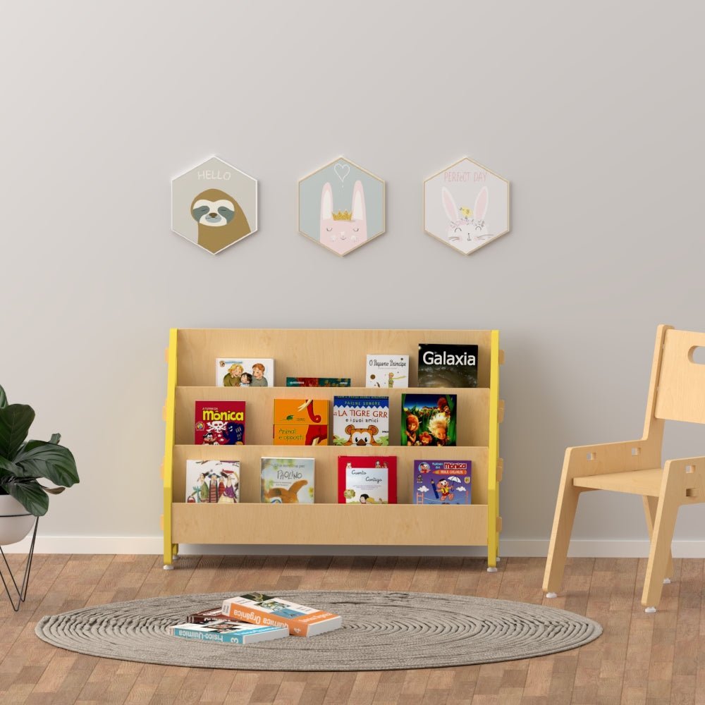 X&Y Ochre Olive Book Rack- Yellow | L - FG340918Y