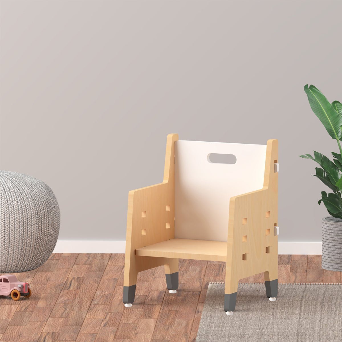 X&Y Purple Mango Weaning Chair - White - FG120918W