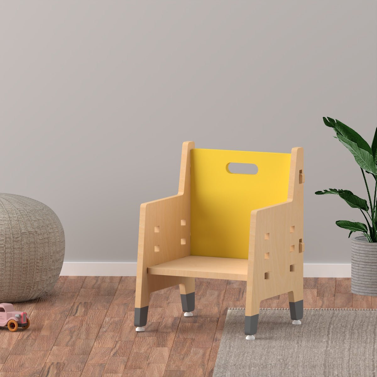 X&Y Purple Mango Weaning Chair - Yellow - FG120918Y