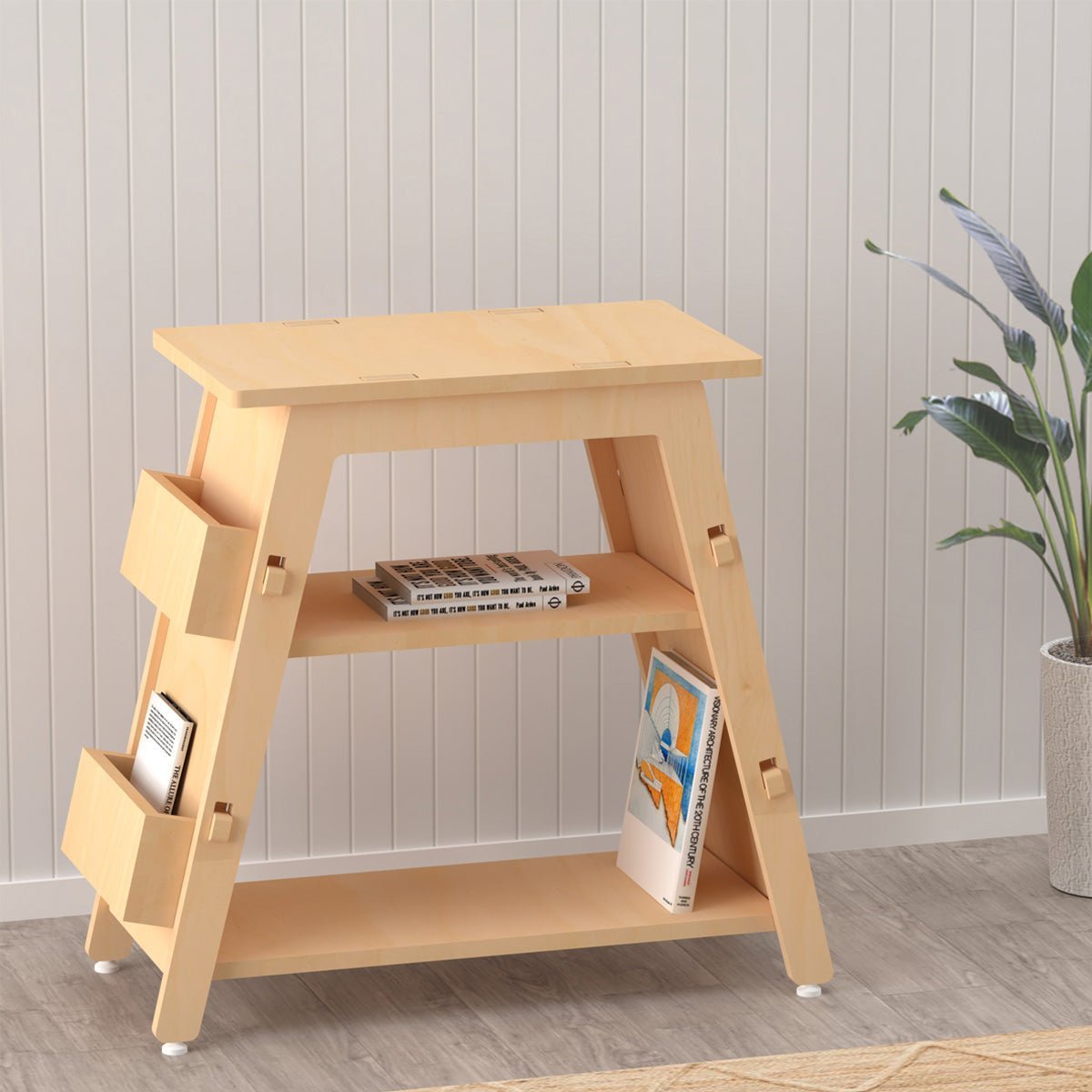 X&Y Red Pear Bookshelf - Natural - FG180918N