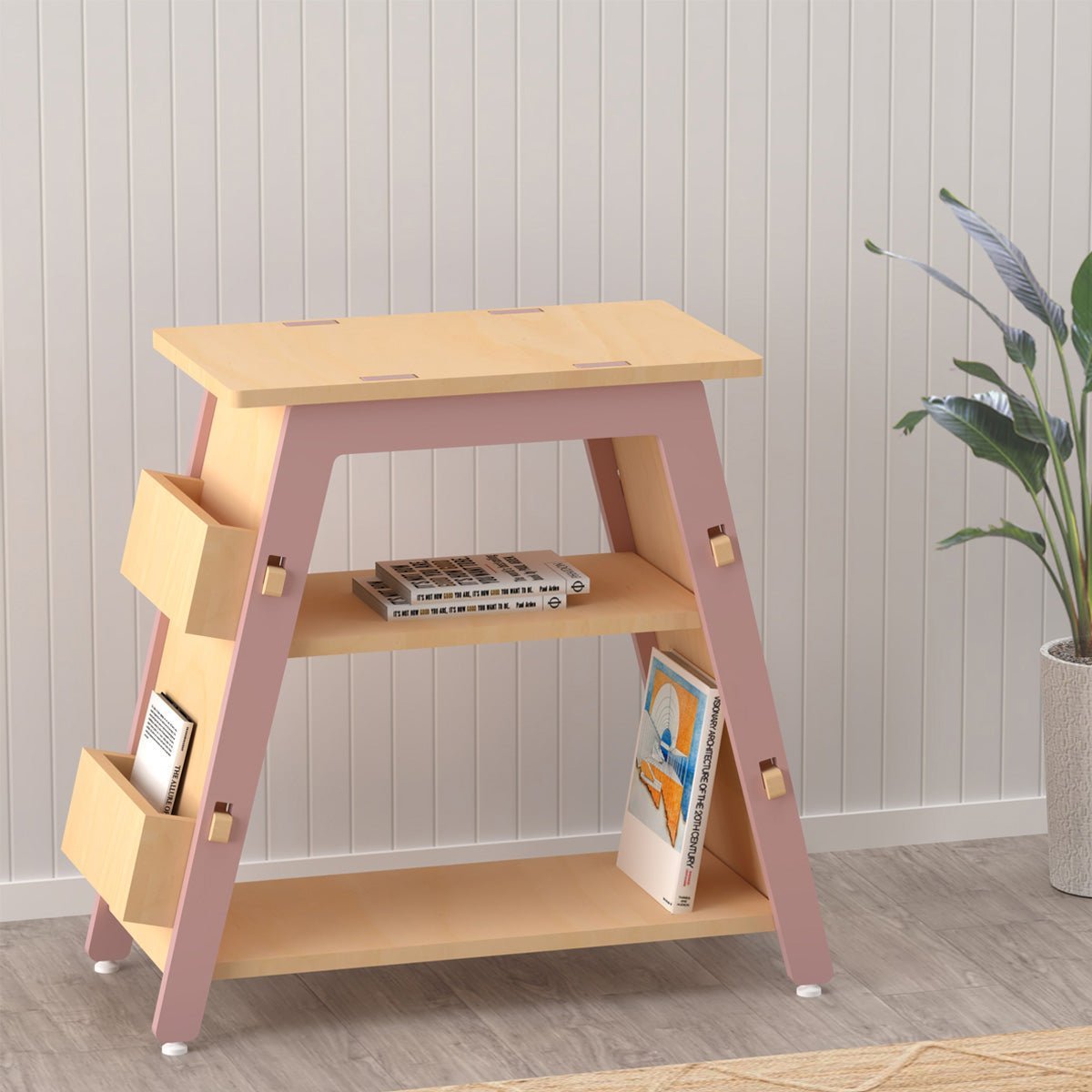 X&Y Red Pear Bookshelf - Pink - FG180918P