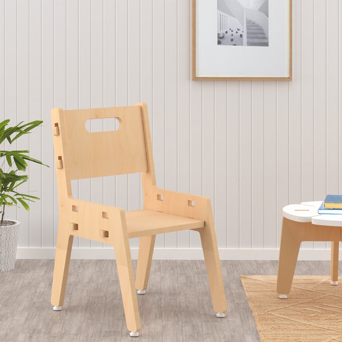 X&Y Silver Peach Chair - Natural - FG110918N