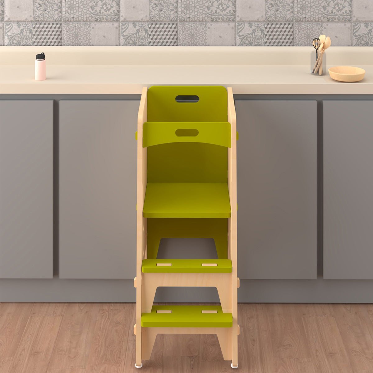 X&Y Yellow Lychee Kitchen Tower - Green - FG240918G