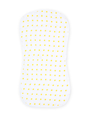 Yellow Star - Muslin Burp Cloth