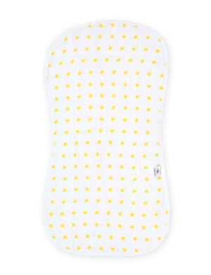Yellow Star - Muslin Burp Cloth