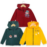 Zipper Jacket Combo of 3- Zip Zip Boom-Roar-Naughty Puppies - ZPJK3-AN-ZPRN-0-6